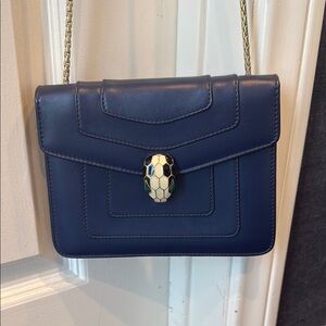 Bulgari Serpenti Forever Crossbody bag in Navy Blue